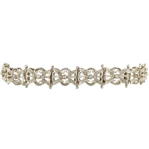 Sale Witgouden armband met diamant 18 cm 18 krt Armbanden Met Edelsteen