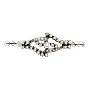 Discount Witgouden armband met diamant 18 krt Armbanden Met Edelsteen