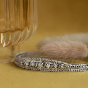 Sale WItgouden armband met diamant 14 krt Armbanden Met Edelsteen