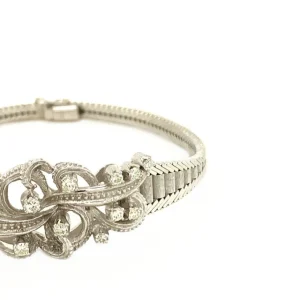 Discount Witgouden armband met diamant 14 krt Armbanden Met Edelsteen