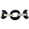 New Witgouden armband met onyx en diamant 14 krt Armbanden Met Edelsteen