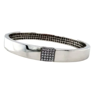 New Witgouden bangle met diamant 18 krt Bangles | Armbanden Met Edelsteen