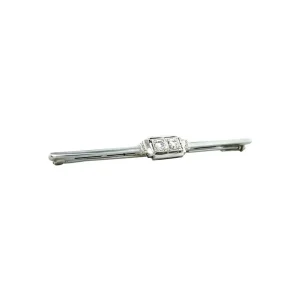 Hot Witgouden broche met diamant 18 krt Broches
