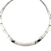 Sale Witgouden choker met diamant 18 krt Gouden Kettingen