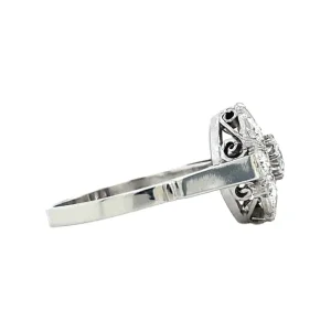 New Witgouden entourage ring met diamant Diamanten Ringen