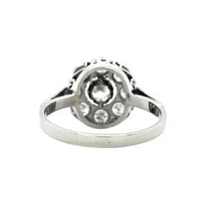 New Witgouden entourage ring met diamant Diamanten Ringen