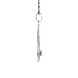 Hot Witgouden hanger met diamant 14 krt Gouden Hanger Met Edelsteen