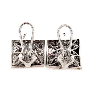 Outlet Witgouden oorstekers met diamant 18 krt Oorstekers | Oorbellen Met Edelsteen