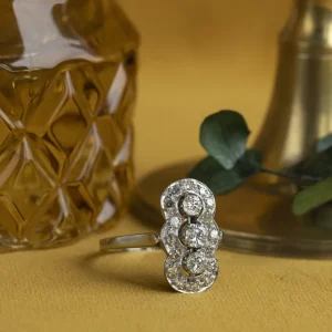 New Witgouden prinsessen ring met diamant 14 krt Diamanten Ringen