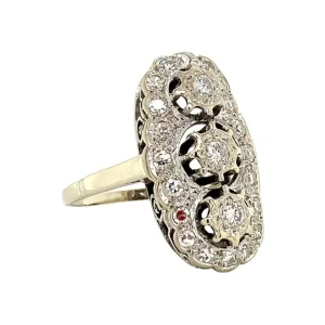 Hot Witgouden prinsessenring met diamant 14 krt Diamanten Ringen