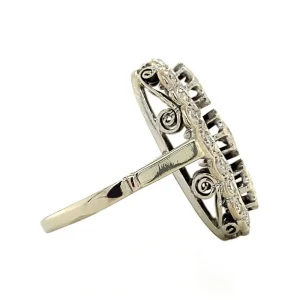 Hot Witgouden prinsessenring met diamant 14 krt Diamanten Ringen