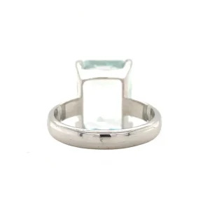 Sale Witgouden ring met aquamarijn 14 krt Ringen Met Edelsteen