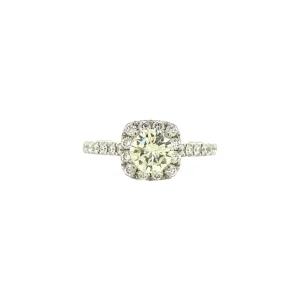 Discount Witgouden ring met diamant 18 krt Diamanten Ringen
