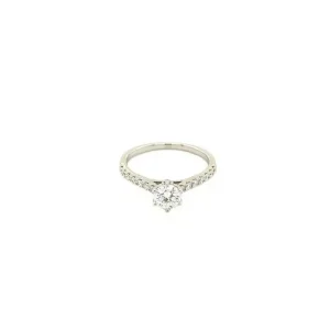 Hot Witgouden ring met diamant 18 krt Diamanten Ringen