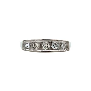 Online Witgouden ring met diamant 14 krt Diamanten Ringen