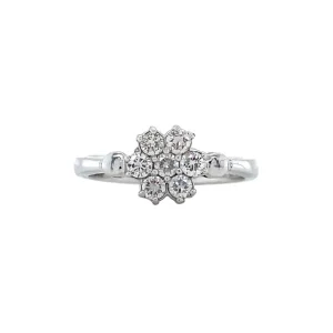 Outlet Witgouden ring met diamant 18 krt Diamanten Ringen