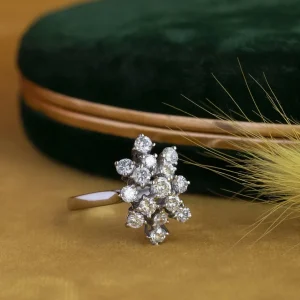 Clearance Witgouden ring met diamant 14 krt Diamanten Ringen