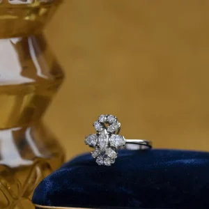 Outlet Witgouden ring met diamant 14 krt Diamanten Ringen