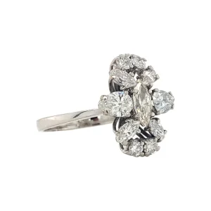 Outlet Witgouden ring met diamant 14 krt Diamanten Ringen