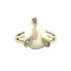 Fashion Witgouden ring met parel en diamant 14 krt Diamanten Ringen | Ringen Met Edelsteen