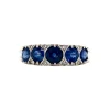 Hot Witgouden ring met saffier en diamant 14 krt Diamanten Ringen | Ringen Met Edelsteen