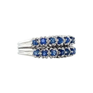 Fashion Witgouden ring met saffier 18 krt Ringen Met Edelsteen