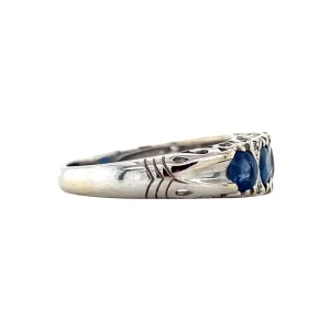 Hot Witgouden ring met saffier en diamant 14 krt Diamanten Ringen | Ringen Met Edelsteen