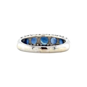 Hot Witgouden ring met saffier en diamant 14 krt Diamanten Ringen | Ringen Met Edelsteen