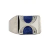 Clearance Witgouden ring met sodaliet en diamant 14 krt Ringen Met Edelsteen | Diamanten Ringen