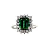 Online Witgouden ring met toermalijn en diamant 14 krt Diamanten Ringen | Ringen Met Edelsteen