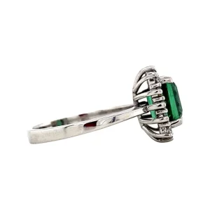 Online Witgouden ring met toermalijn en diamant 14 krt Diamanten Ringen | Ringen Met Edelsteen