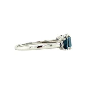 Best Witgouden ring met topaas en diamant 14 krt Diamanten Ringen | Ringen Met Edelsteen