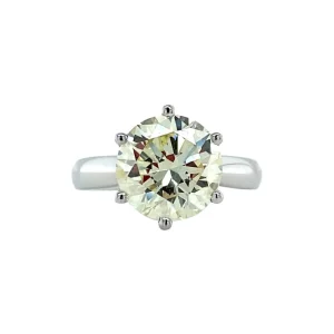 Clearance Witgouden solitair ring met diamant 18 krt Diamanten Ringen