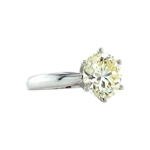 Clearance Witgouden solitair ring met diamant 18 krt Diamanten Ringen