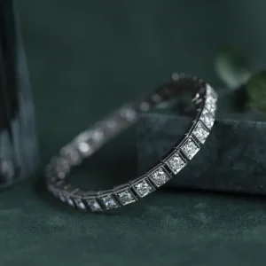 Sale Witgouden tennisarmband met diamant 14 krt Armbanden Met Edelsteen