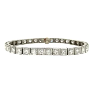 Sale Witgouden tennisarmband met diamant 14 krt Armbanden Met Edelsteen