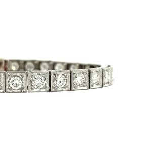 Sale Witgouden tennisarmband met diamant 14 krt Armbanden Met Edelsteen