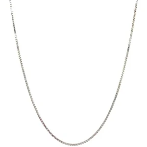 Outlet Witgouden venetiaan lengtecollier 18 krt Lengtecolliers